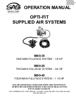 Preview for 1 page of SAS Opti-Fit 9800-25 Operation Manual