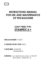 SAS Stampex 6+ Instruction Manual preview