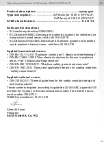 Preview for 20 page of SATA SATAjet 1000 H RP Operating Instructions Manual