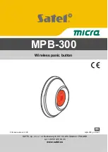 Satel Micra MPB-300 Manual preview