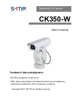 Satir CK350-W User Manual preview