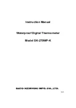 SATO SK-270WP-K Instruction Manual preview