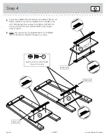 Preview for 8 page of Sauder Trestle 416955 Manual