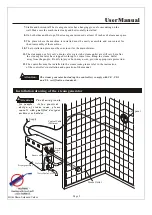 Preview for 4 page of Saunacore Xtreme Steam Tech Steamcore Spa II User Manual