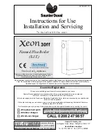 Saunier Duval Xeon 30ff Instructions For Use Installation And Servicing preview