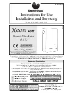 Preview for 1 page of Saunier Duval Xeon 40ff Instructions For Use Installation And Servicing