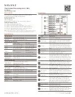 Savant CLI-8000 Series Quick Reference Manual preview