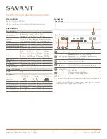 Preview for 1 page of Savant Pro Host SVR-5200S-00 Quick Reference Manual