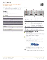 Savant VOM-VP02H Quick Reference Manual preview