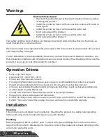 Preview for 2 page of Savio Savio2 SO2400 Operating Manual & Specifications