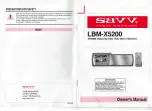 Preview for 11 page of SAVV LBM-X5200 Owner'S Manual