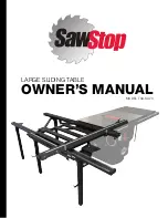 SawStop TSA-SA70 Owner'S Manual preview