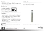 Preview for 1 page of Saxby Lighting Equinox Bollard Instruction Leaflet