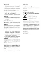 Preview for 2 page of ScanCool FT 87 BE User Manual