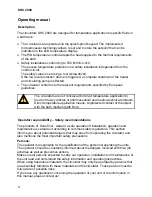 Preview for 4 page of ScanCool SHC 2000 Operating Manual