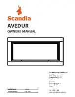 scandia AVEDUR SCGAS10 Owner'S Manual preview