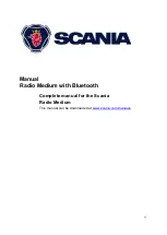 Preview for 1 page of Scania Radio Medium Manual