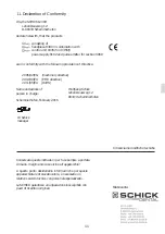 Preview for 47 page of Schick Dental Profi Operating Instructions Manual