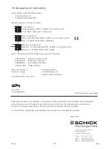 Preview for 100 page of Schick 9005 Operating Instructions Manual