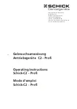 Preview for 1 page of Schick C2 - Profi Operating Instructions Manual