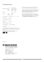 Preview for 16 page of Schick C2 - Profi Operating Instructions Manual