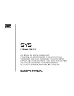 Preview for 1 page of Schiit SYS Owner'S Manual