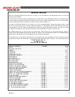 Preview for 3 page of Schiller BOB-CAT 912480A Operator'S Manual & Parts List