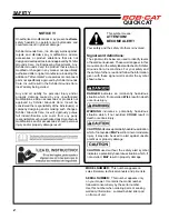 Preview for 4 page of Schiller BOB-CAT 912480A Operator'S Manual & Parts List