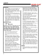 Preview for 8 page of Schiller BOB-CAT 912480A Operator'S Manual & Parts List