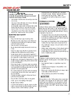 Preview for 9 page of Schiller BOB-CAT 912480A Operator'S Manual & Parts List