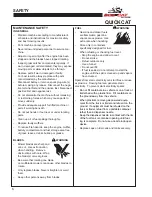 Preview for 8 page of Schiller BOB-CAT QUICKCAT 912480 Operator'S Manual