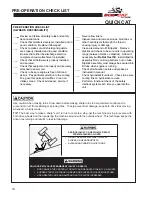 Preview for 16 page of Schiller BOB-CAT QUICKCAT 912480 Operator'S Manual