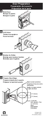 Preview for 8 page of Schlage Dexter JD60 Installation Manual