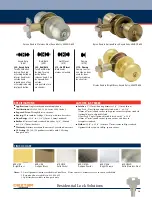 Preview for 11 page of Schlage Dexter JD60 Product Catalog