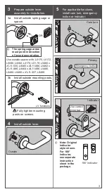 Preview for 3 page of Schlage L9000 Series Installation Instructions Manual