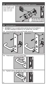 Preview for 10 page of Schlage L9000 Series Installation Instructions Manual