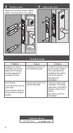 Preview for 12 page of Schlage L9000 Series Installation Instructions Manual