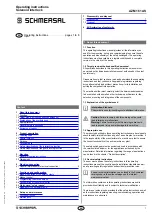 Preview for 1 page of schmersal AZM 161 AS Operating Instructions Manual