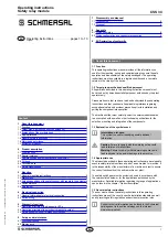 schmersal CSS 34 Operating Instructions Manual preview