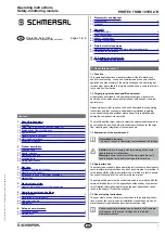 Preview for 1 page of schmersal PROTECT SRB 101EXi-1R Operating Instructions Manual