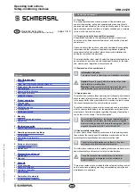 Preview for 1 page of schmersal SRB 201ZH Operating Instructions Manual