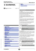 Preview for 1 page of schmersal SRB 207AN-230V Operating Instructions Manual