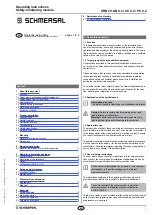 schmersal SRB 211AN V.2 Operating Instructions Manual preview