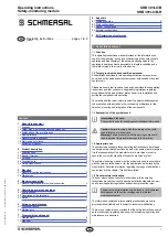 schmersal SRB 301LC/B-R Operating Instructions Manual preview