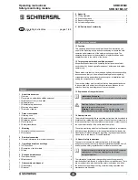 schmersal SRB 301MC-ST Operating Instructions Manual preview