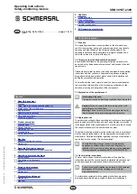 schmersal SRB 301ST-230V Operating Instructions Manual preview