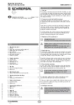 schmersal SRB 324ST/R V.3 Operating Instructions Manual preview