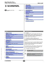 schmersal SRB-E-402ST Operating Instructions Manual preview