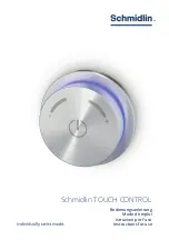 Preview for 1 page of Schmidlin TOUCH CONTROL Instructions For Use Manual