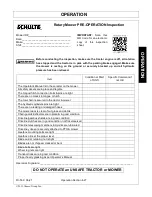 Preview for 87 page of Schulte FX-530 Operator'S Manual